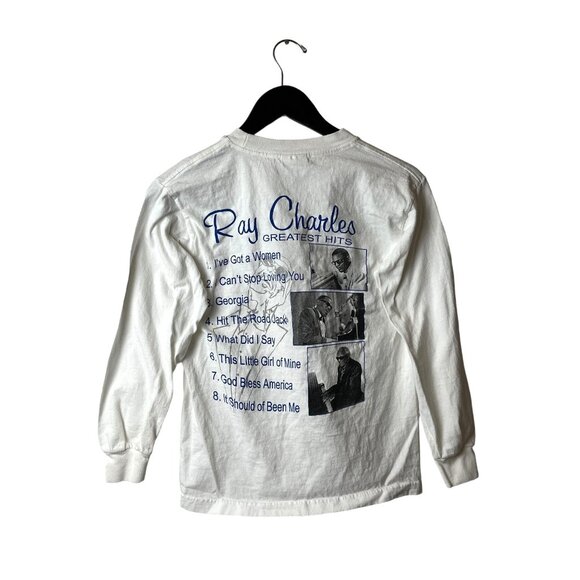 Jamie Foxx Ray Charles Movie Tee T Shirt Vintage Y2K Adult White Extra Small XS - Picture 3 of 15